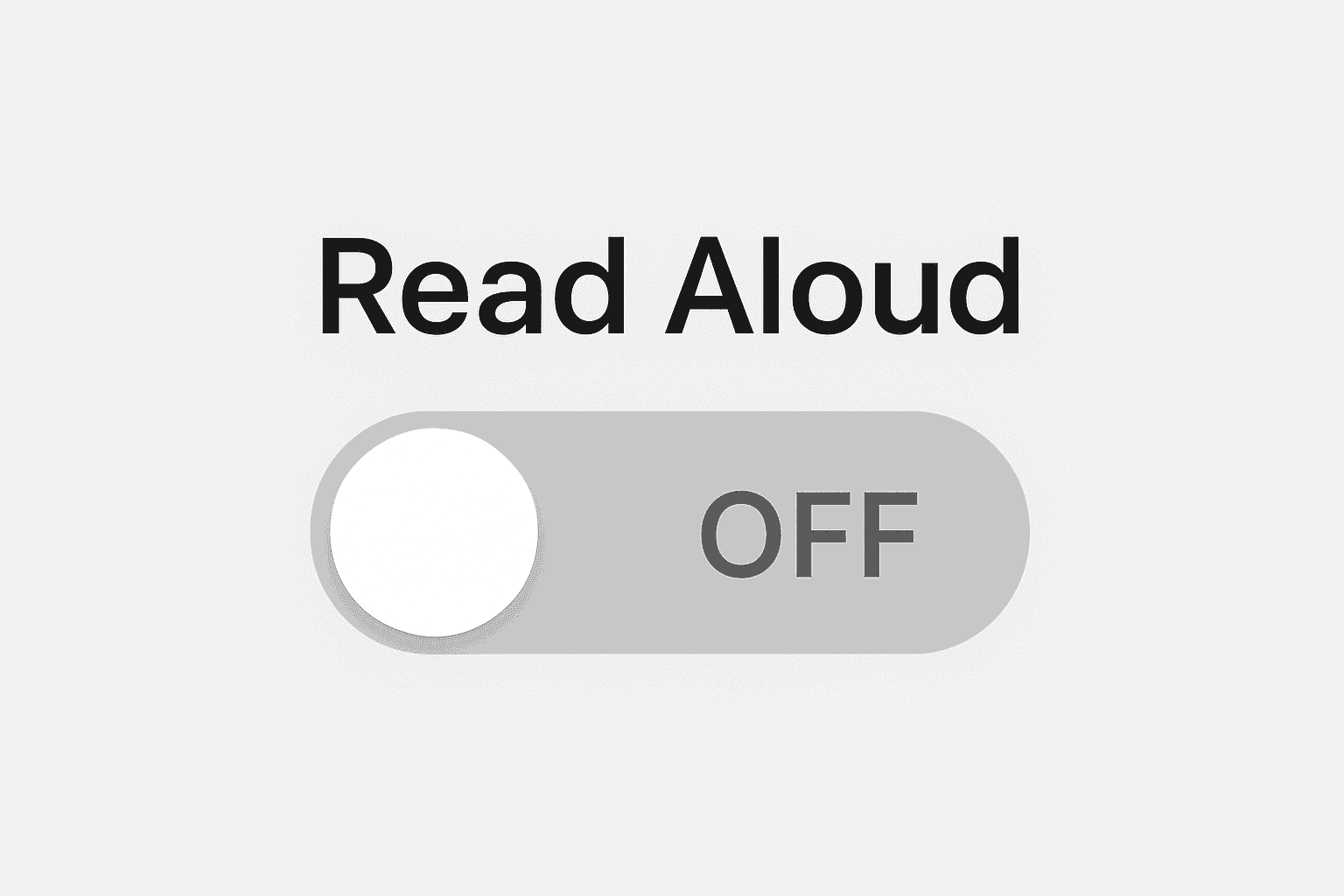 Przełącznik Read Aloud dla rozwiązań wsparcia IT i profesjonalnych usług technologicznych.